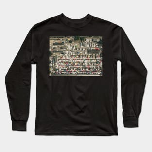Local grocery market aerial view Long Sleeve T-Shirt